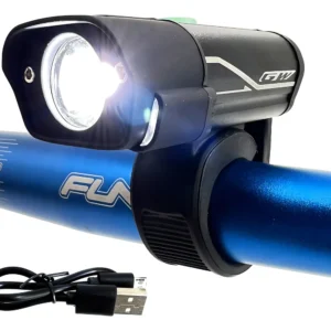 Luz Linterna Bicicleta Gw Alta Luminosidad 500lm Usb Color Negro