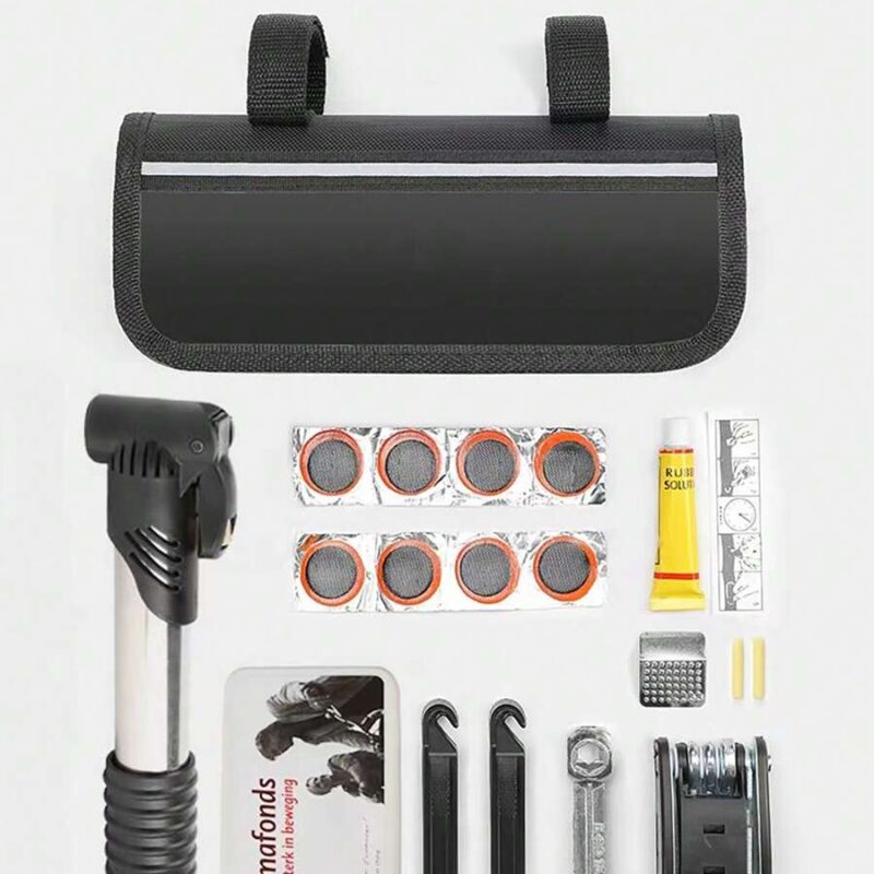 Kit de herramientas + bomba portátil