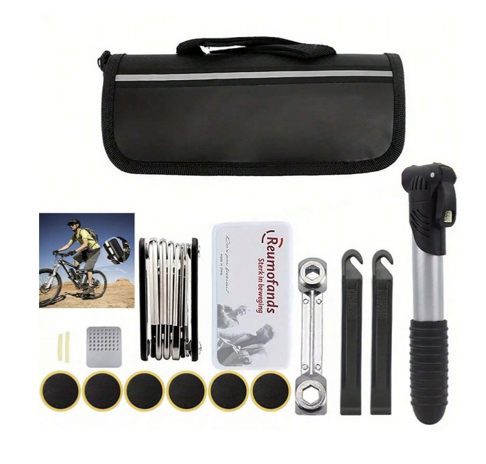 Kit de herramientas de reparación de bicicletas