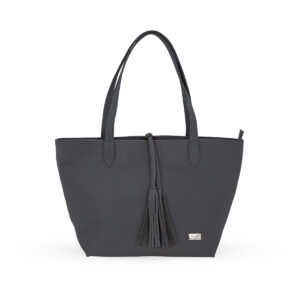 Bolso con flecos Negro